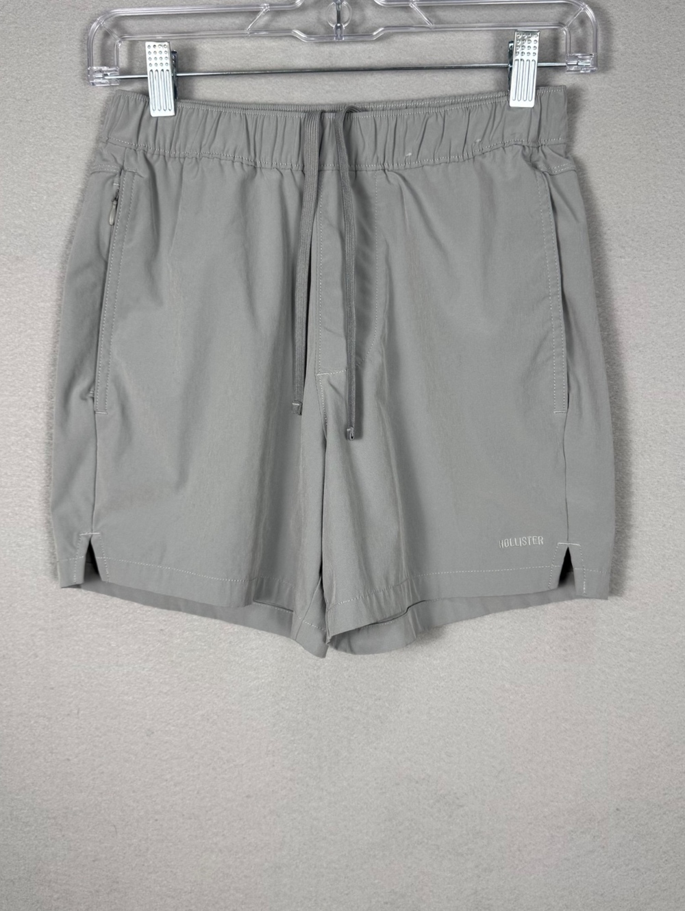 Hollister Women's XS Gray Athletic Running Shorts Drawstring